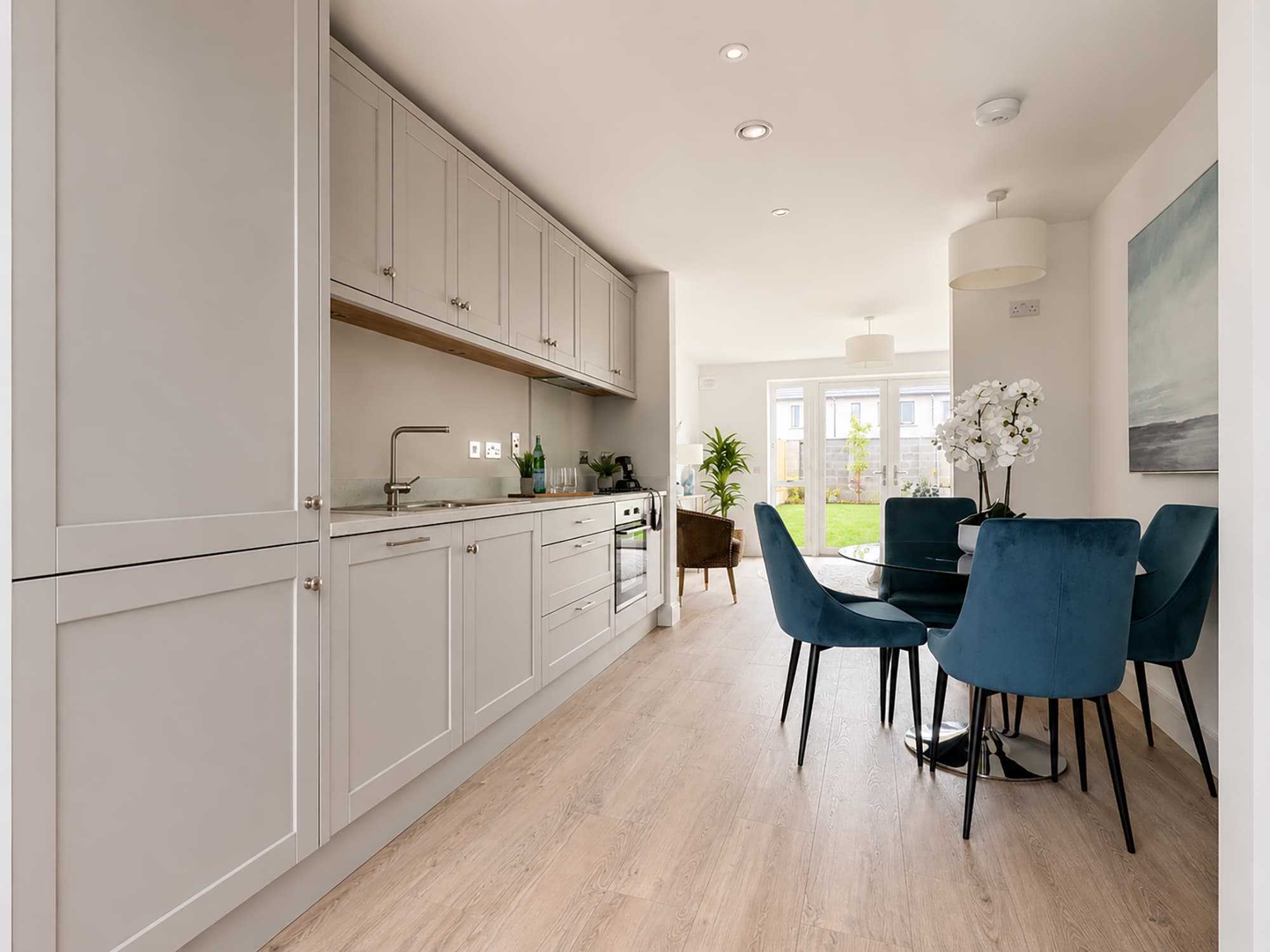 The Pine kitchen and dining space